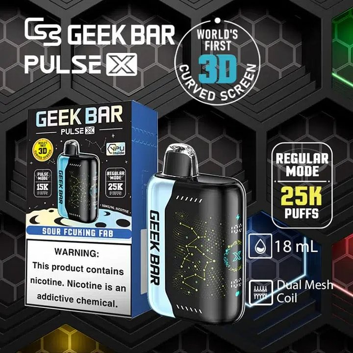 美國爆品 GEEK BAR Pulse X 25000口 拋棄式/一次性電子煙