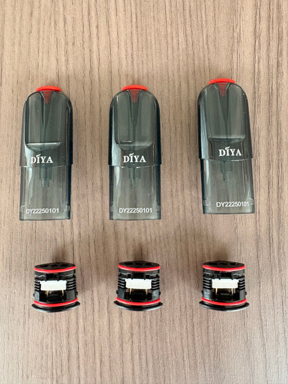 diya叮啞 茶色空彈 上下分離空殼  一代通用煙彈空殼 2ml