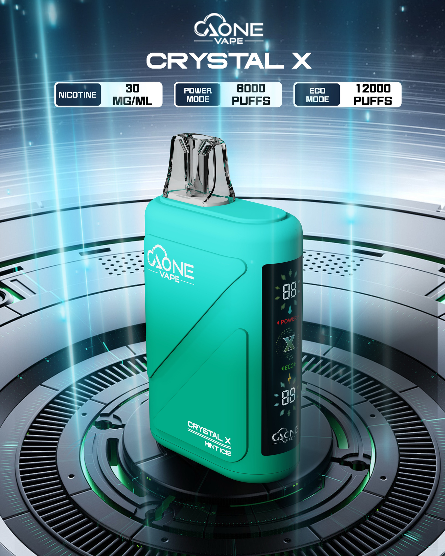 AONE VAPE CRYSTAL X 水晶2代 12000口 大容量拋棄式電子菸